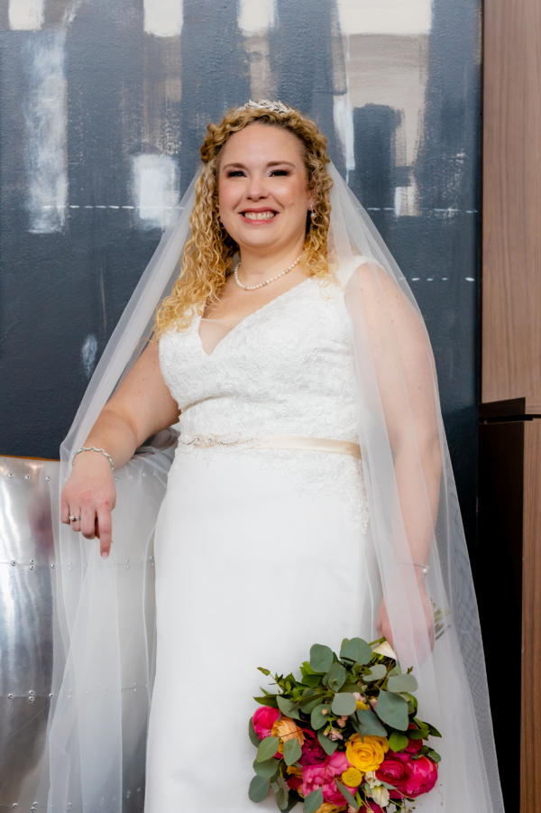 The officiant as a bride