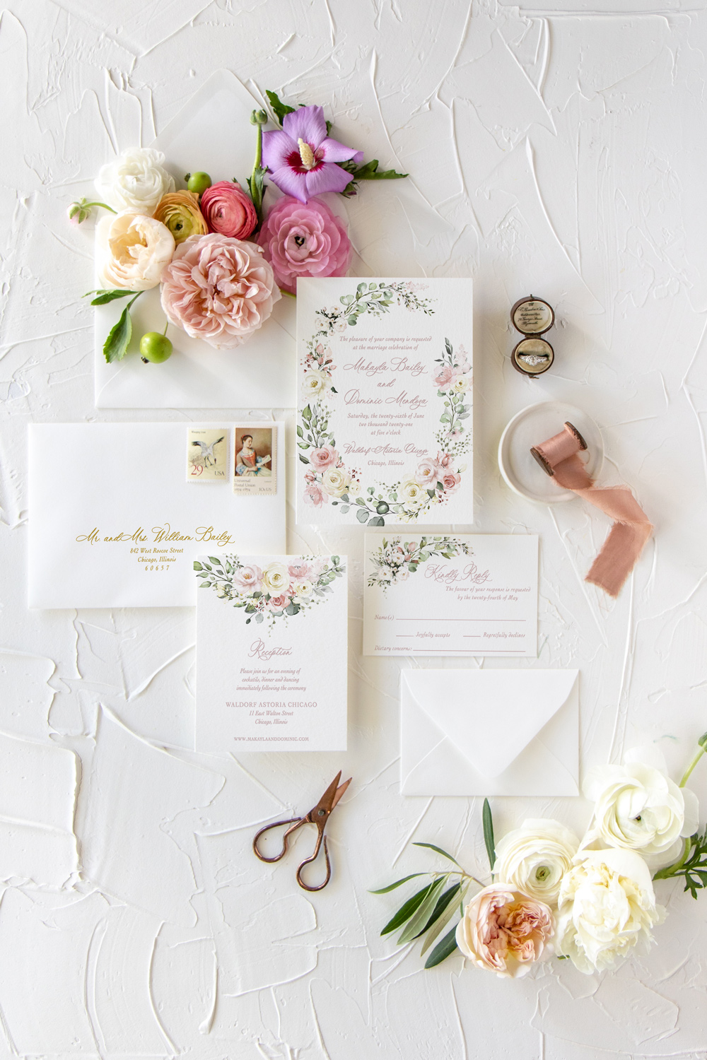 The-Makayla-Suite-_-Pink-flower-wedding-invitation-_-Emery-Ann-Design