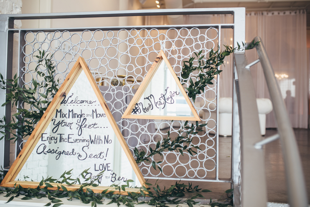 Geometric Wedding Details