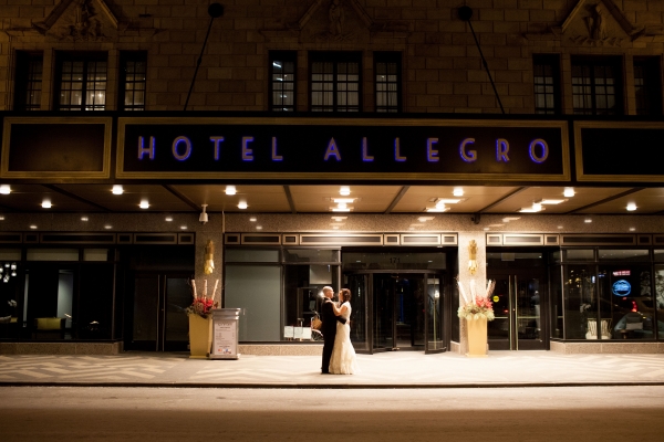 Winter Wedding Hotel Allegro Chicago