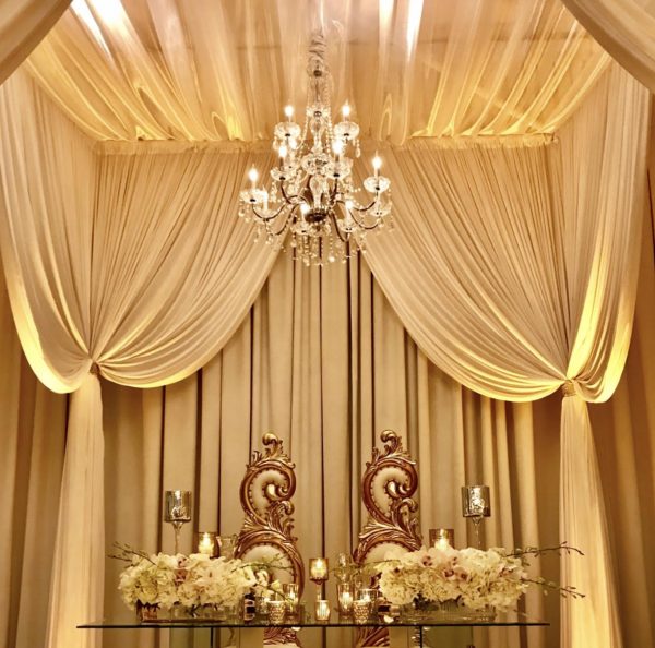 head tbale wedding structure repurpose
