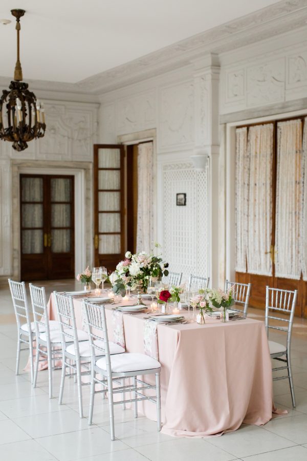Elegant Blush Wedding Inspiration Armour House Lake Forest (20)