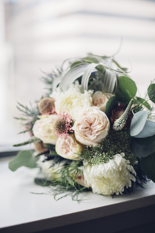 Green and Blush Bridal Bouquet