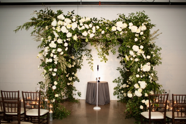 Elegant Greenery Wedding Arch
