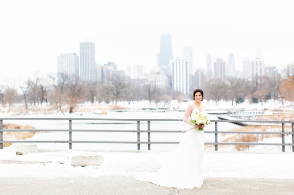Chicago Winter Bride