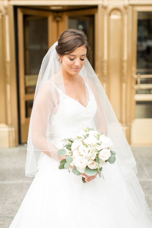 Chicago Bride at Wrigley Building