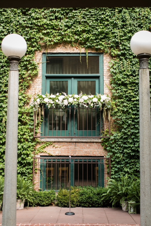 Chicago Wedding Ivy Room Courtyard