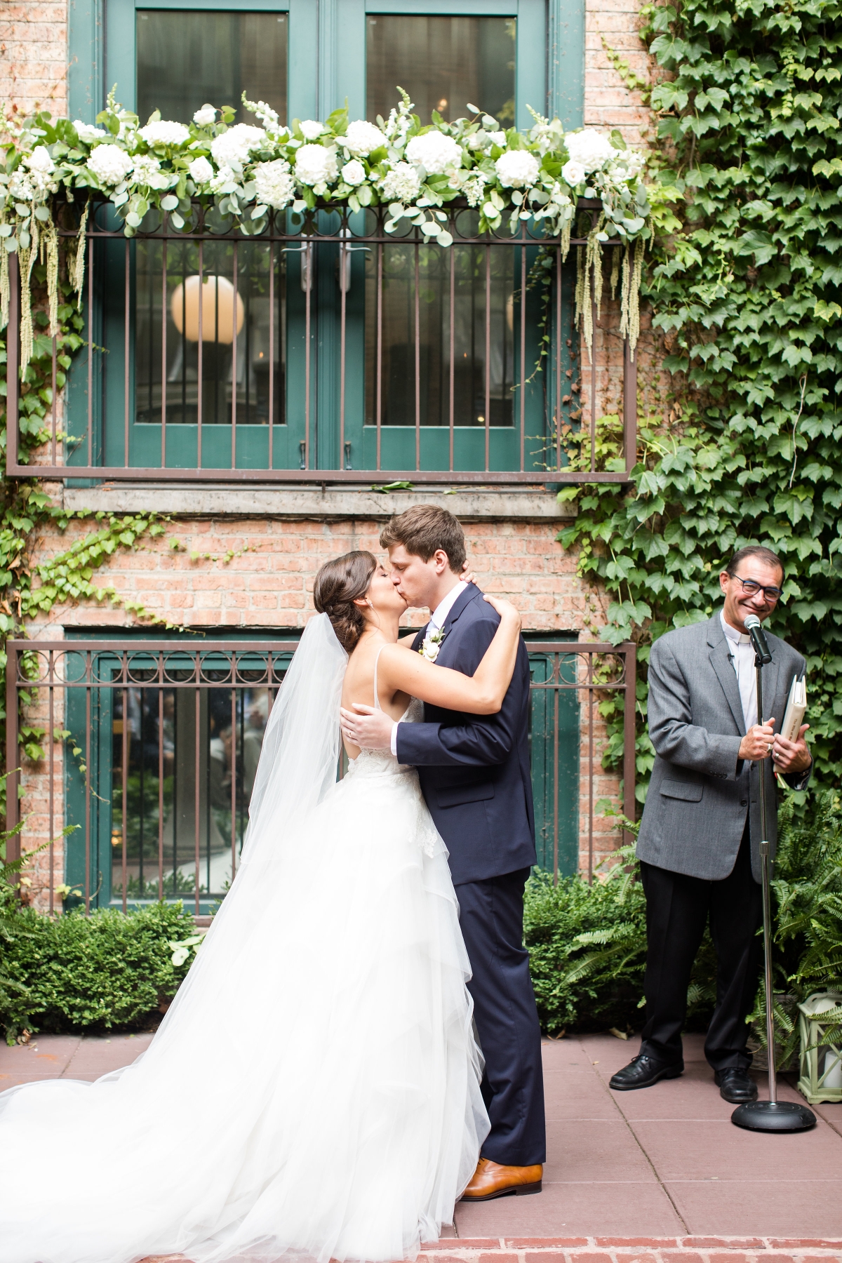 Chicago Wedding Ivy Room Courtyard