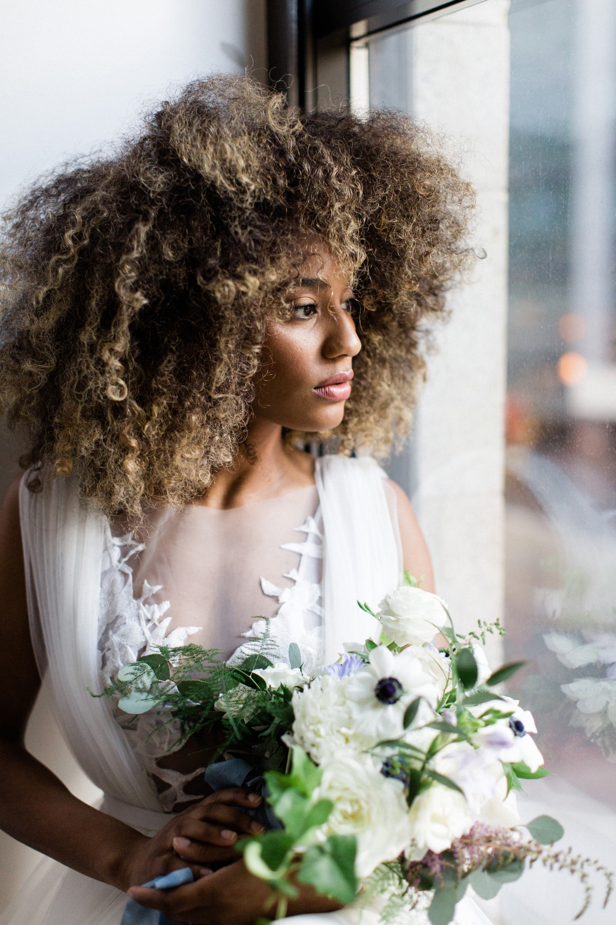 Natural Hair Bride