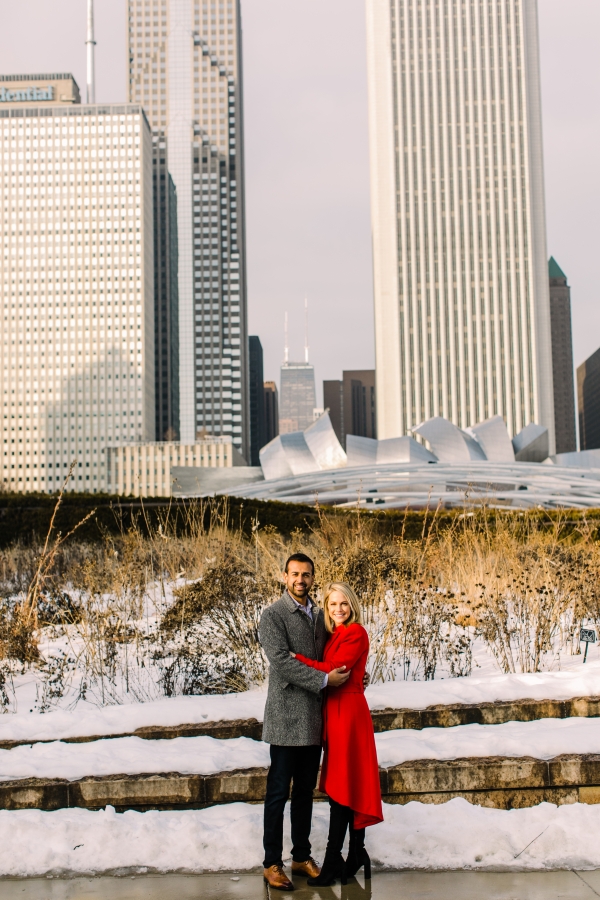 Winter Chicago Skyline Engagement Session Artistrie Co (19)
