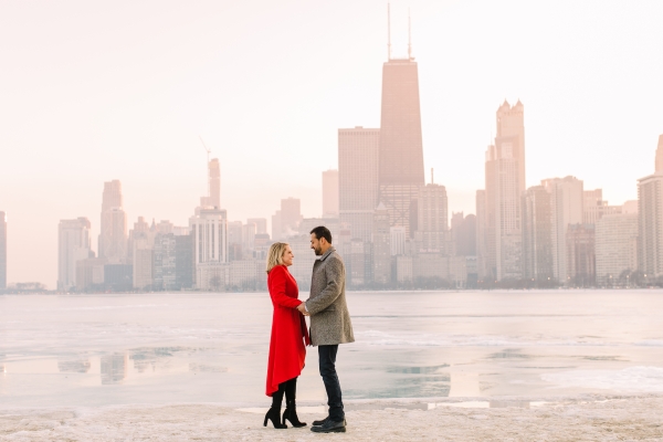 Winter Chicago Skyline Engagement Session Artistrie Co (44)