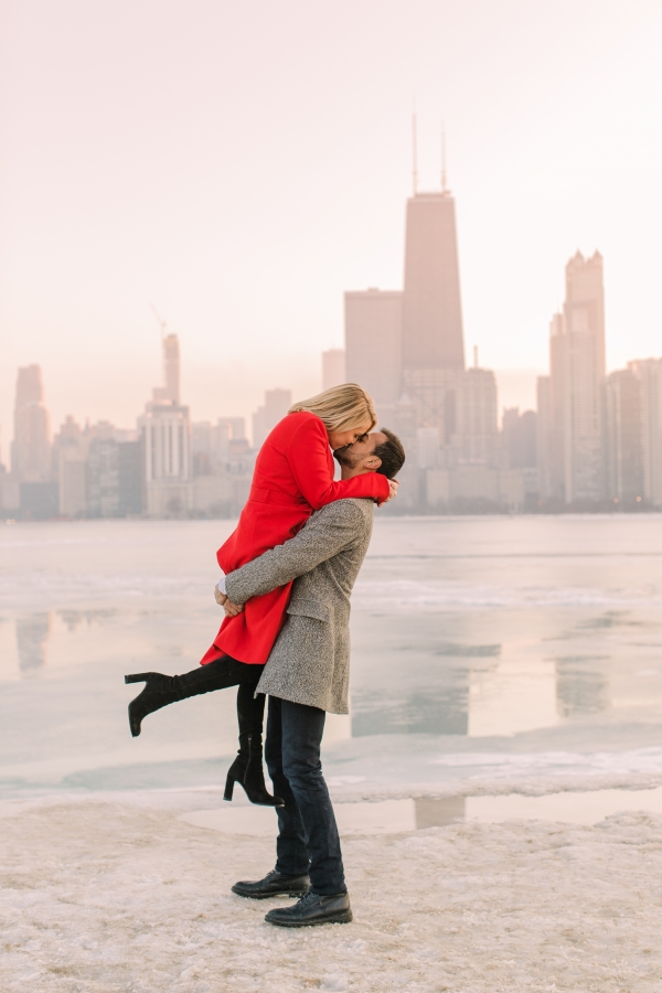 Winter Chicago Skyline Engagement Session Artistrie Co (47)