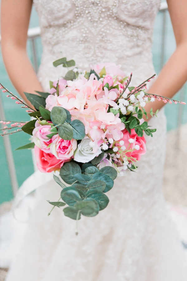 DIY Pink Bride Bouquet