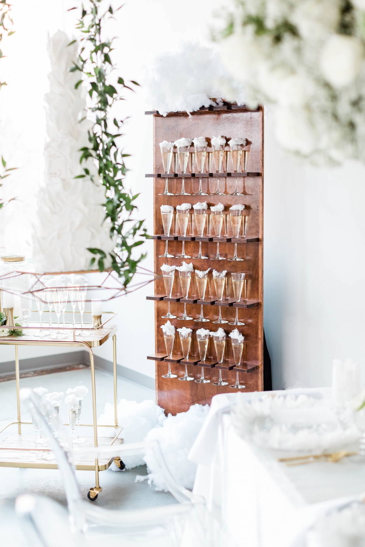 Champagne Wall for Wedding