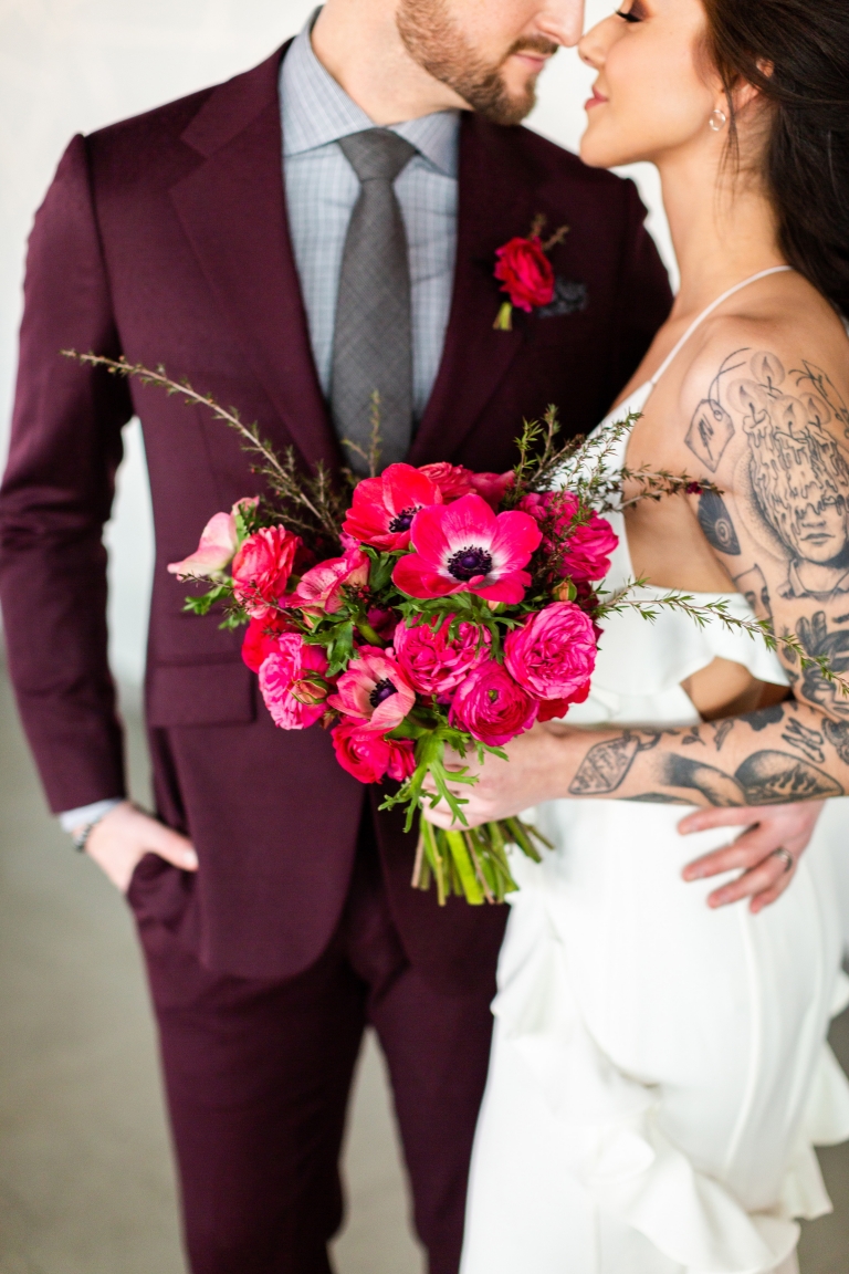 Edgy Romance Loft Wedding Inspiration Lakeshore In Love