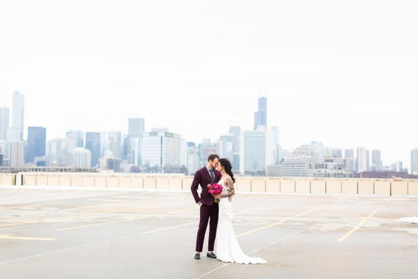 Edgy Romance Chicago Wedding Inspiration Alexandra Lee Photography Lakeshore in Love (311)