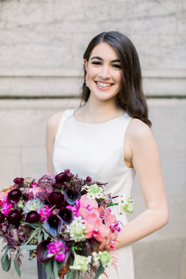 Fuchsia and Plum Chicago Jewel Tone Wedding Inspiration Lisa Hufford (14)