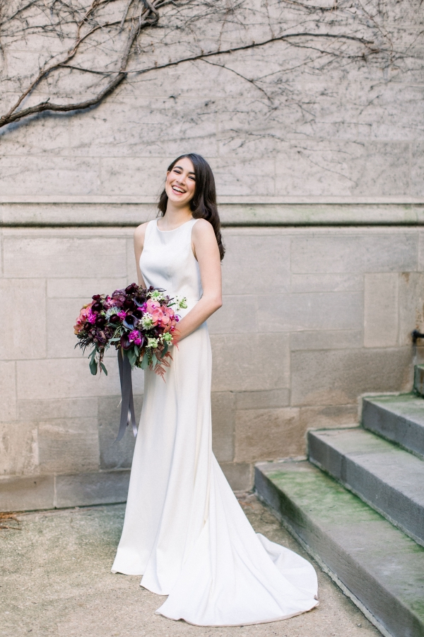 Fuchsia and Plum Chicago Jewel Tone Wedding Inspiration Lisa Hufford (20)