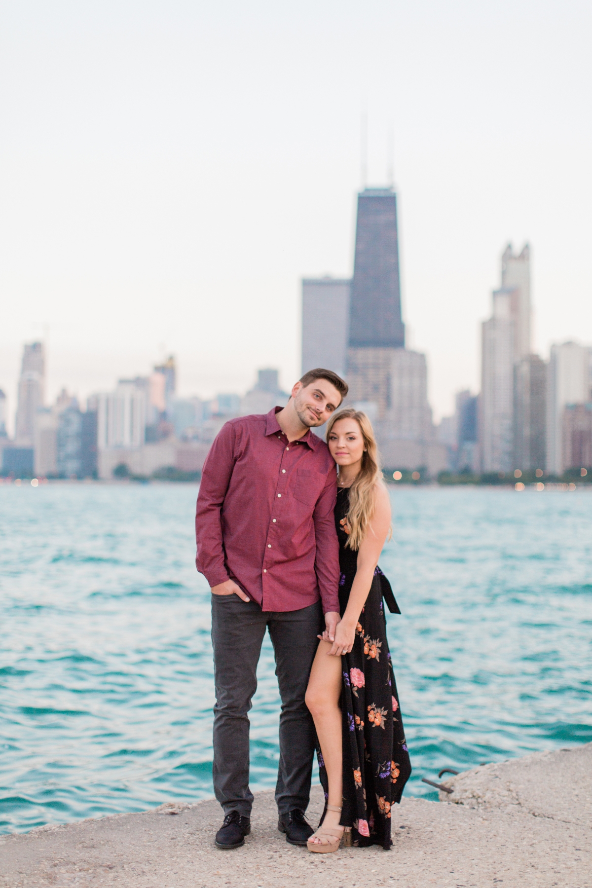 Chicago Lincoln Park Engagement Session North Ave Beach