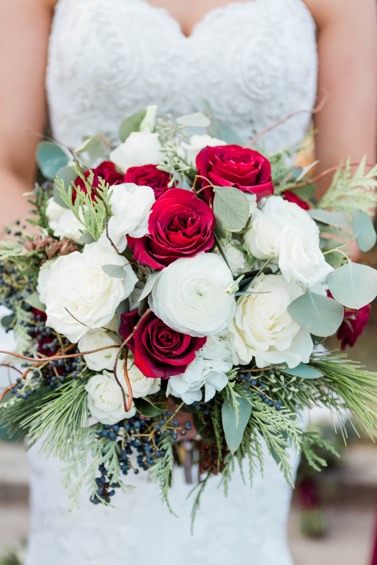 Red and White Bouquet