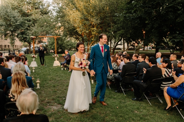 Chicago Wedding Ceremony in Washington Square Park