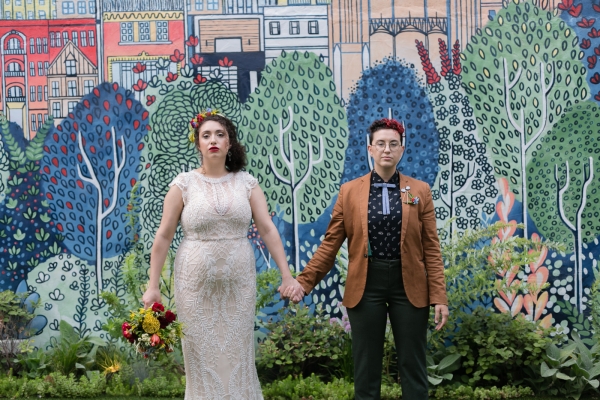 Colorful LGBT Styled Wedding Photo Shoot at The Lytle House