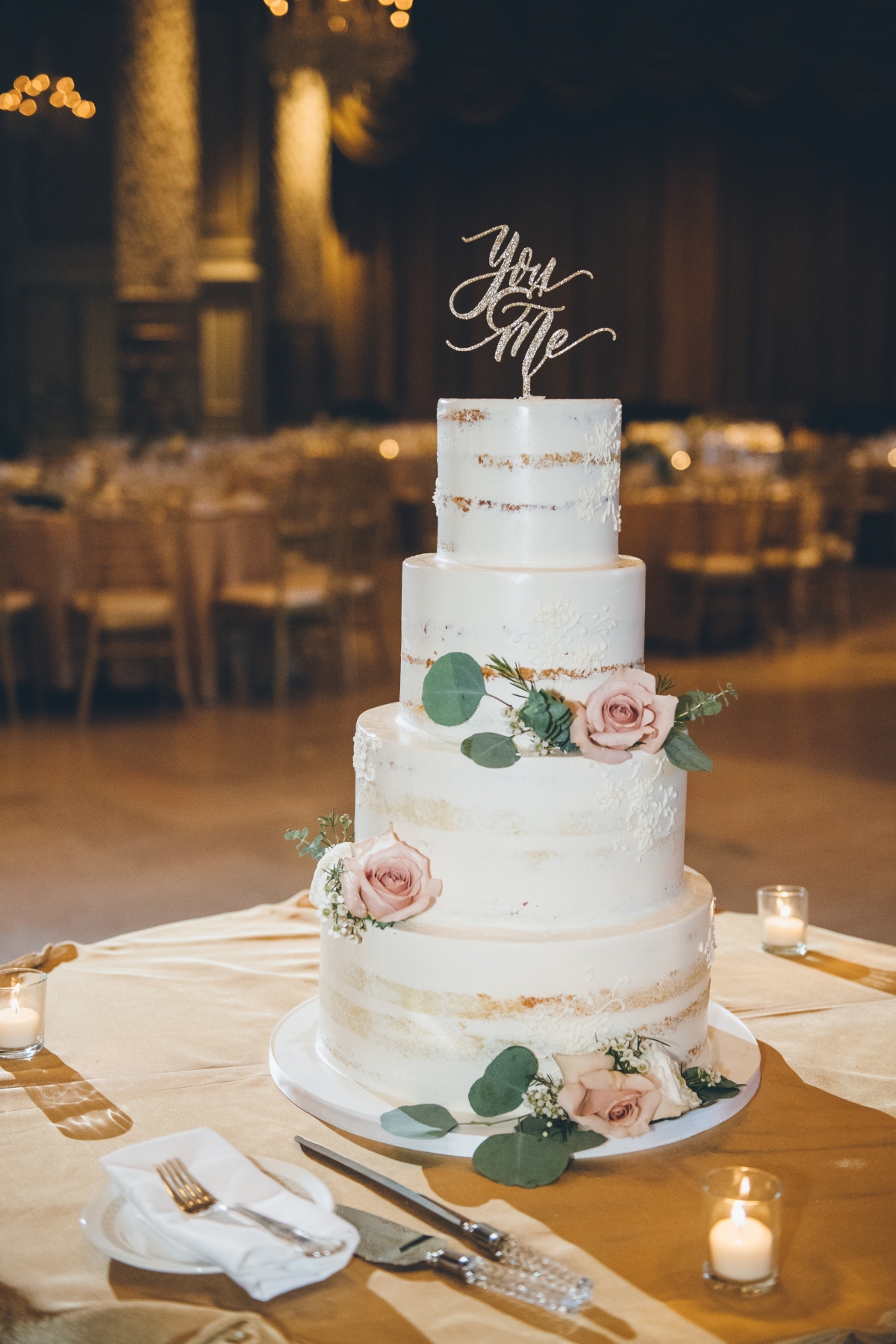 Sleek Tiered Wedding Cake