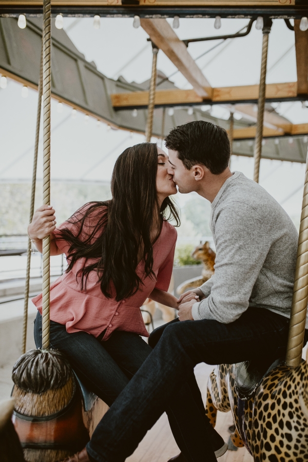 Lincoln Park Zoo Carousel Engagement Session (1)