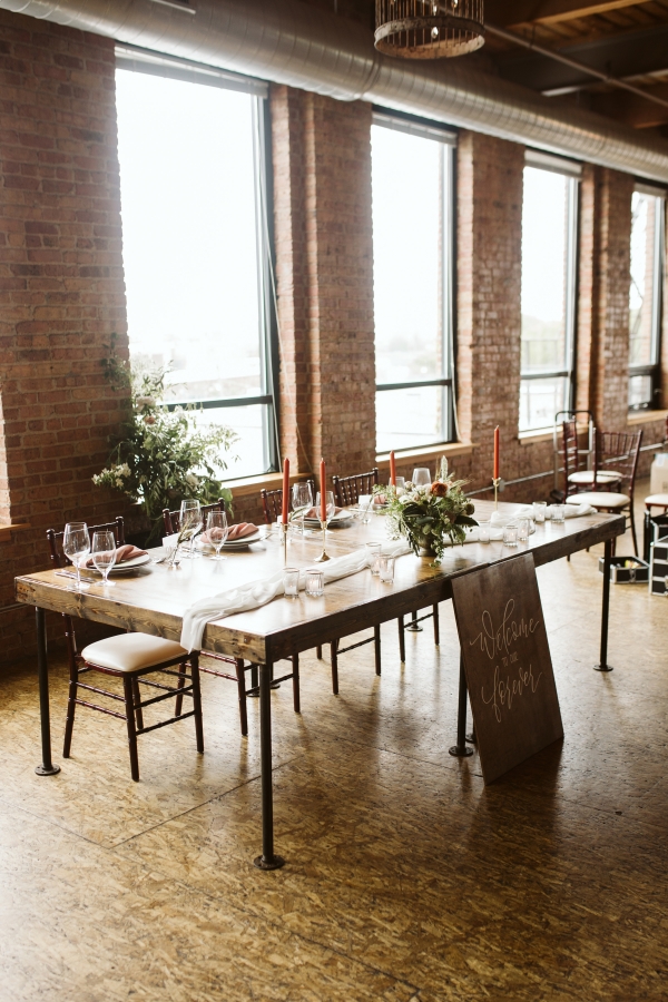 Chicago Industrial Wedding Inspiration Lillian Rose Events