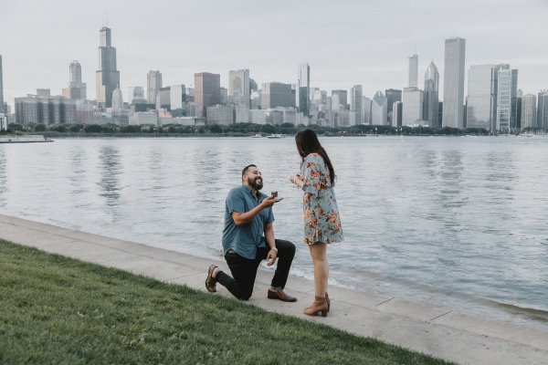 Surprise Proposal Chicago Lakefront (11)