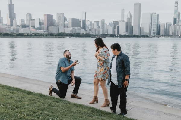 Surprise Proposal Chicago Lakefront (9)