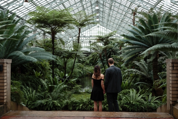 Engaged at the Garfield Park Conservatory