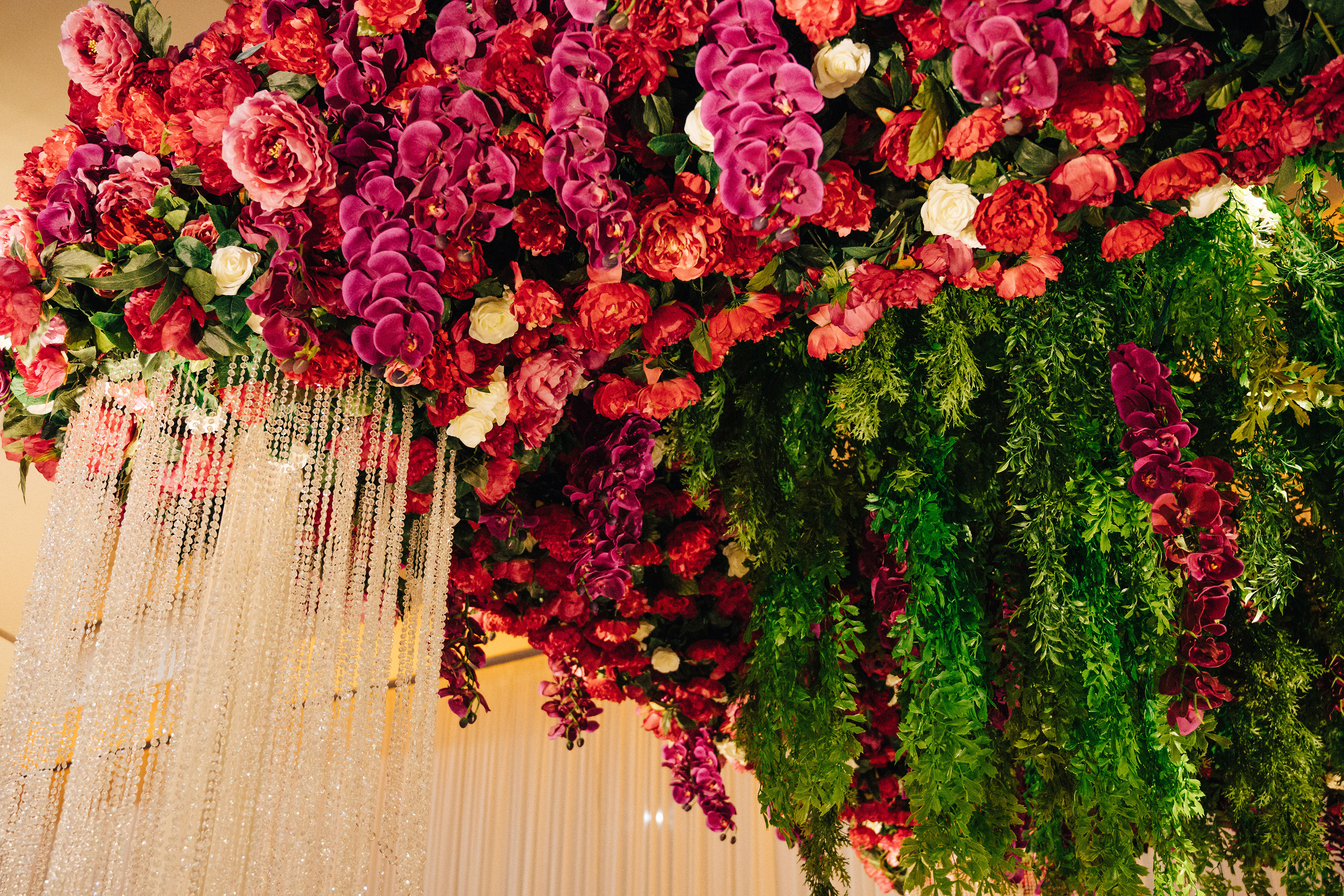 Colorful Flower Chandelier for Wedding