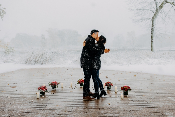 Snowy Chicago Proposal at Lincoln Park Zoo (24)