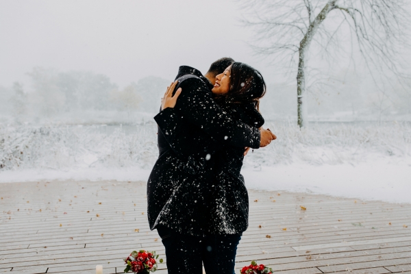 Snowy Chicago Proposal at Lincoln Park Zoo (29)