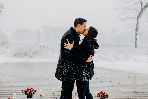 Snowy Chicago Proposal at Lincoln Park Zoo (39)