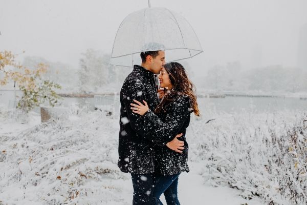 Snowy Chicago Proposal at Lincoln Park Zoo (72)