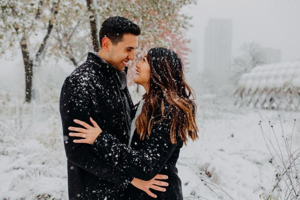 Snowy Chicago Proposal at Lincoln Park Zoo (77)
