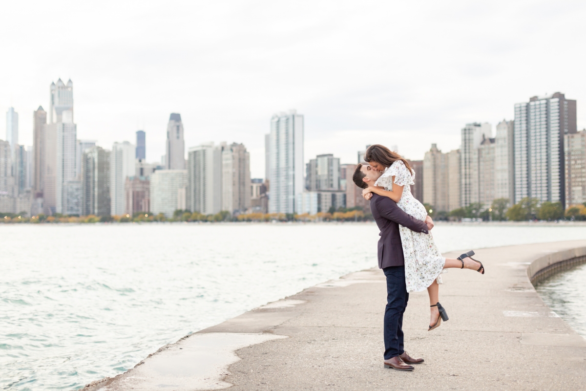 Brittany and Scott Pen and Lens photography Chicago photographer North Avenue Beach Engagement Session 31 1