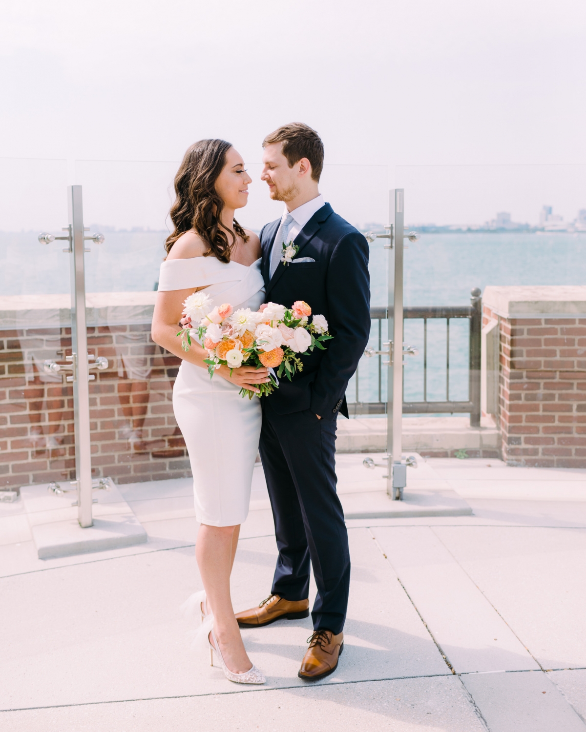 Romantic Rooftop Elopement at Offshore Chicago