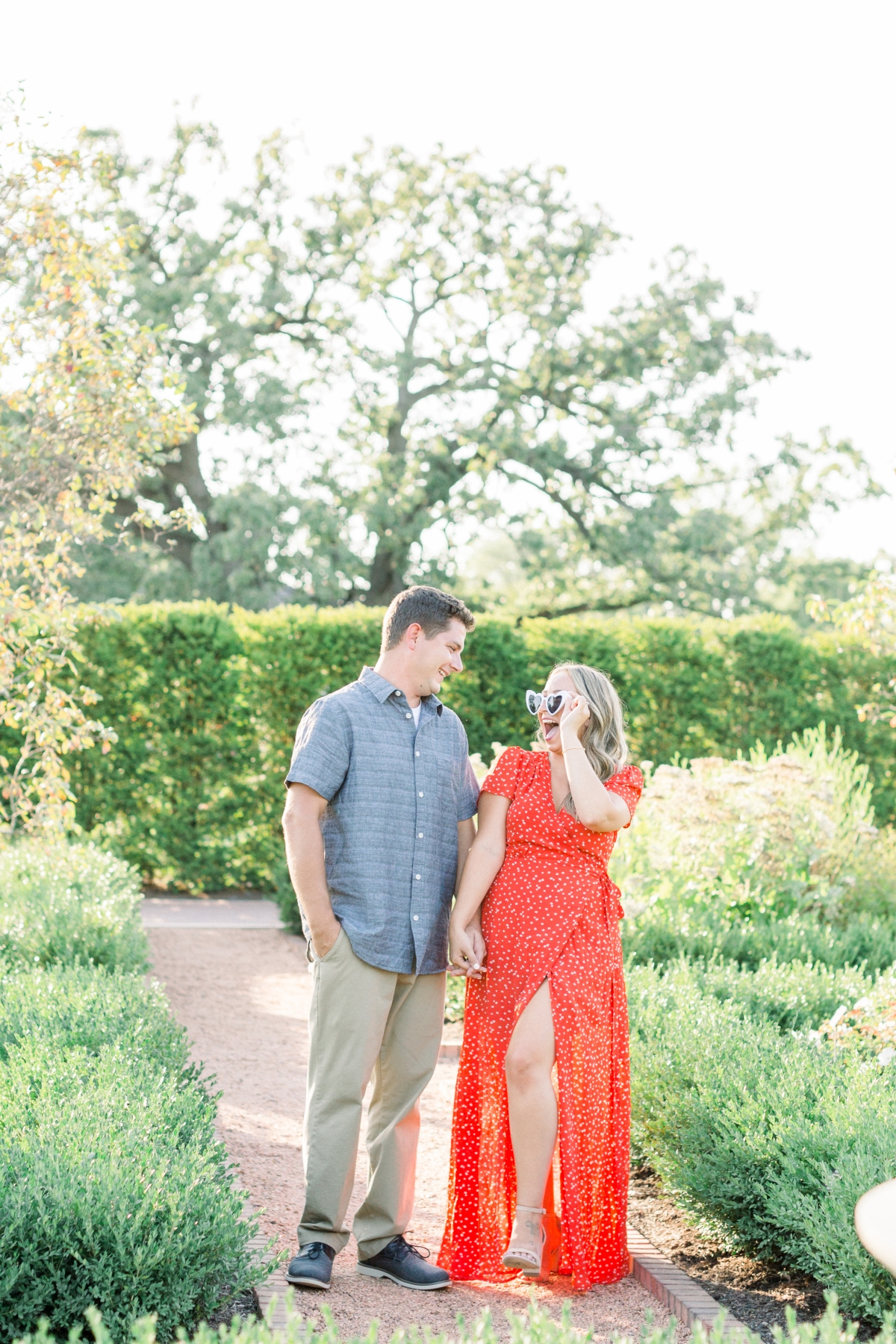 Exciting Engagement Session at Cantigny Park