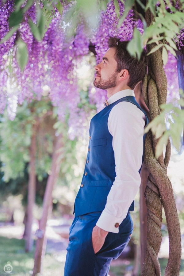 Teal Green Wool & Silk Suit