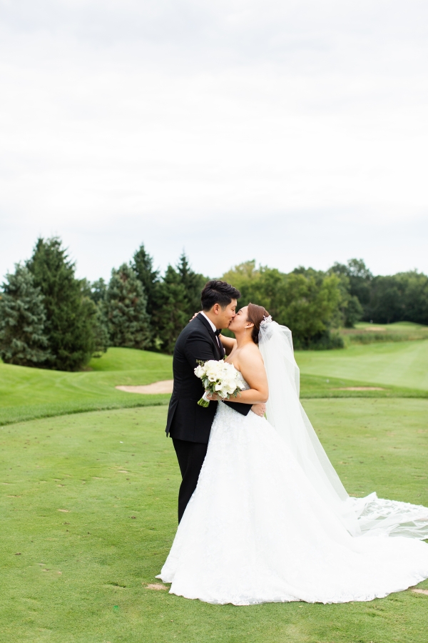 Classic White and Green Wedding with Traditional Korean Touches